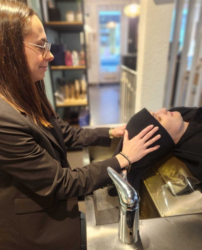 bien etre cheveux tete la roche sur yon